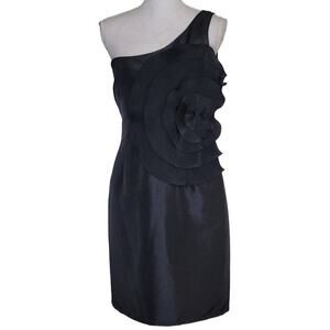 Laundry Black One Shoulder Dress